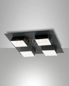 Lucas plafoniera antracite 4 luci dimmerabile 48w 3000k 4160lm