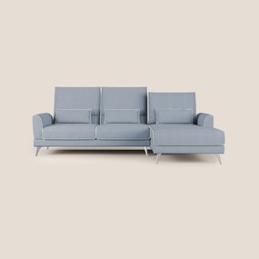 Tommy Divano angolare bicolore con relax e schienali traslanti in microfibra smacchiabile T11