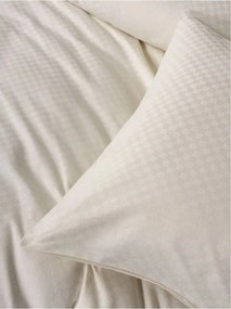 Set copripiumino e federa beige in cotone renforcé per letto singolo 140x200 cm Checkered – Mila Home Luxury