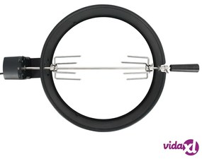 vidaXL Kit per Barbecue allo Spiedo 47 cm Nero