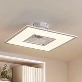 Lindby LED ventilatore da soffitto Romea, angolare, DC, silenzioso, 60 cm