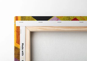 Quadro su tela – Ornamento geometrico multicolore