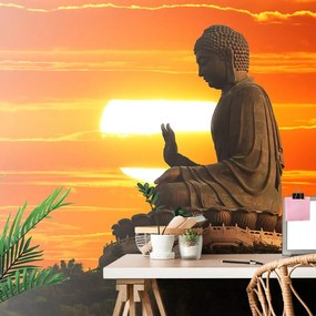 Carta da parati – Statua di Buddha al tramonto