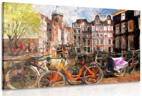 Stampa su tela – Amsterdam disegnata