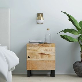 Comodino 40x33x46 Cm İn Legno Massello Di Mango /