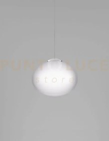 Lucciola sospensione 27 bianco satinato e nickel satinato e  1 luce...
