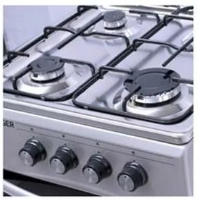 Cucina a Gas Haeger GC-SS5.006C Acciaio inossidabile Argentato Grigio (46 L)