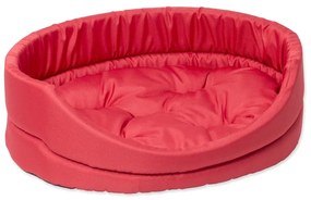 Letto per cani in peluche rosso 51x60 cm Dog Fantasy DeLuxe - Plaček Pet Products