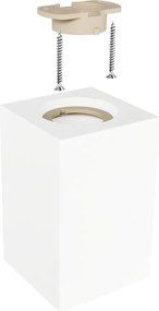 Plafoniera Quadrata 70x70mm h110mm GU10 in Gesso Pitturabile