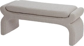 Panchina beige in tessuto bouclé Nafya - Light &amp; Living
