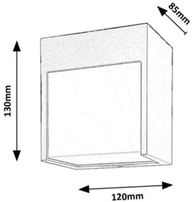 Rabalux 7477 - Applique da esterno a LED BALIMO LED/12W/230V bianco IP54