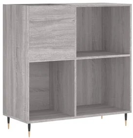 Mobile porta dischi grigio sonoma 84,5x38x89 legno multistrato