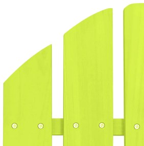 Sedia da giardino adirondack in legno massello di abete verde