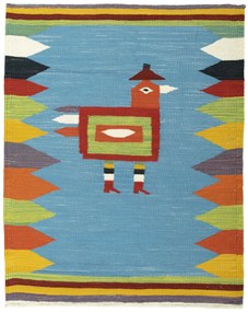 Kilim Tappeto orientale 110 x 90 (Tacchino) Tessuto A Mano