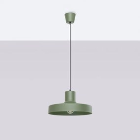 Sollux SL.1705 - Lampadario a sospensione con filo BILO 1xE27/15W/230V diametro 35 cm verde