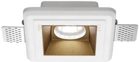 Gfa632- faretto in gesso finitura rame giallo da incasso 1 luce att...