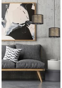 Lampadario su corda  REZO 3xE27/60W/230V oro/turchese