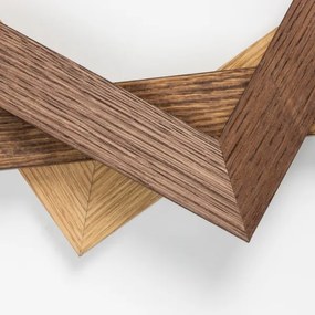 Brilagi - Lampada LED dimmerabile SLIMFRAME WOOD LED/58W/230V 124x34 cm + telecomando