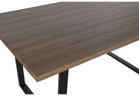 Tavolo da Pranzo Home ESPRIT Marrone Nero Ferro Legno MDF 160 x 90 x 75 cm