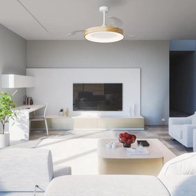 Ventilatore da soffitto NISEKO marrone , D. 61.5 cm MANTRA