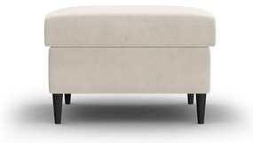 Poggiapiedi beige con rivestimento in velluto Kyoto – Cosmopolitan Design