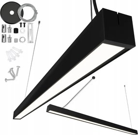 LED Lampadario su cavo LED/44W/230V 6000K 120 cm nero