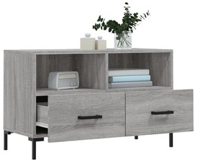 Mobile porta tv grigio sonoma 80x36x50 cm in legno multistrato