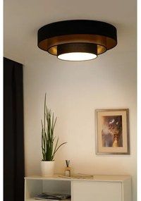 Duolla - Plafoniera LED LUNETA LED/26W/230V diametro 60 cm 4000K nero/oro