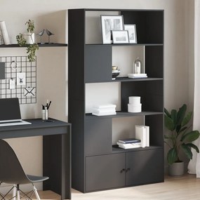 Libreria Nera 100x36x189 Cm İn Legno Multistrato /