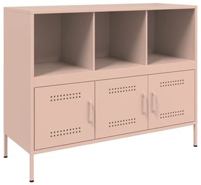 Credenza rosa 100,5x39x79 cm in acciaio laminato a freddo