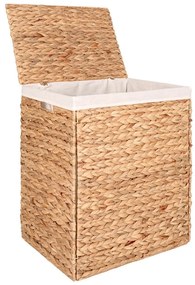 Cesta per il bucato di colore naturale in giacinto d'acqua Passo – House Nordic