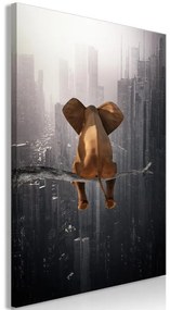 Quadro  Elephant in the Big City (1 Part) Vertical  Larghezza x Altezza Home decor 40x60