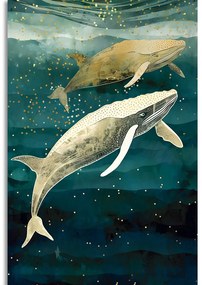 Stampa su tela – Balene nell'oceano