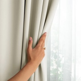 Tenda termoisolante/parzialmente oscurante color crema 140x245 cm Kierra – Restilo