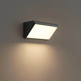 Lampada da parete moderna da esterno grigio scuro con LED IP65 - Marek
