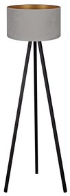 Brilagi - Lampada da terra VELVET 1xE27/60W/230V wenge/grigio