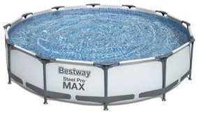 Piscina fuori terra rotonda ø 366x76 cm con pompa Steel Pro MAX Bestway