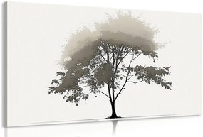 Stampa su tela – Albero deciduo minimalista