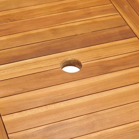 Tavolo da giardino 150x90x75 cm in legno massello di teak