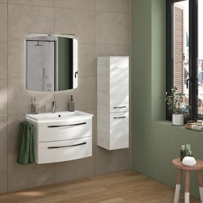 Mobile da bagno sospeso Image di Pelipal L 70 x H 48 x P 48 cm rovere bianco, 2 cassetti