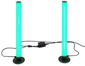 Rabalux 76014 - SET 2x LED RGB Lampada da tavolo dimmerabile PACO LED/5W/5V