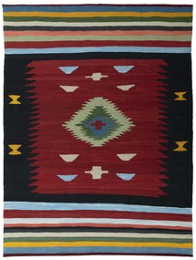 Kilim Tappeto 170 x 230 Rosso (Iran) Tessuto A Mano