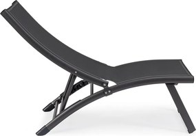 Sdraio da giardino color antracite in metallo regolabile/pieghevole Taylor – Bizzotto