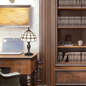 Brilagi - Lampada da tavolo Tiffany a vetri colorati DORAN 1xE14/40W/230V