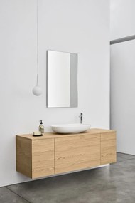 Milk Light Lavabo da Appoggio 66x42 Bianco Lucido