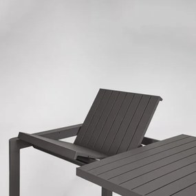 Tavolo Da Esterno Allungabile In Alluminio 100x180-240 Cm Kiplin Antracite Bizzotto