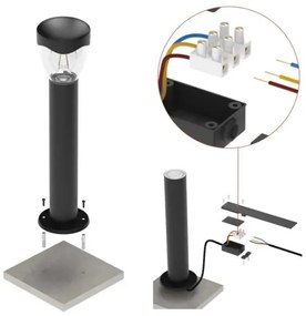 Lampada da esterno ARTEO 1xE27/15W/230V IP44 50 cm