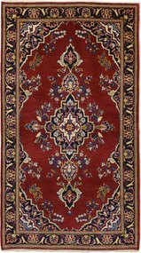 Kashan Tappeto 130 x 80 Blu (Iran) Annodato A Mano