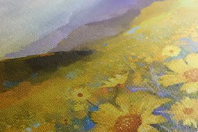 Stampa su tela – Campo pieno di margherite