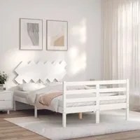 Giroletto con Testiera Bianco Double in Legno Massellocod mxl 105018